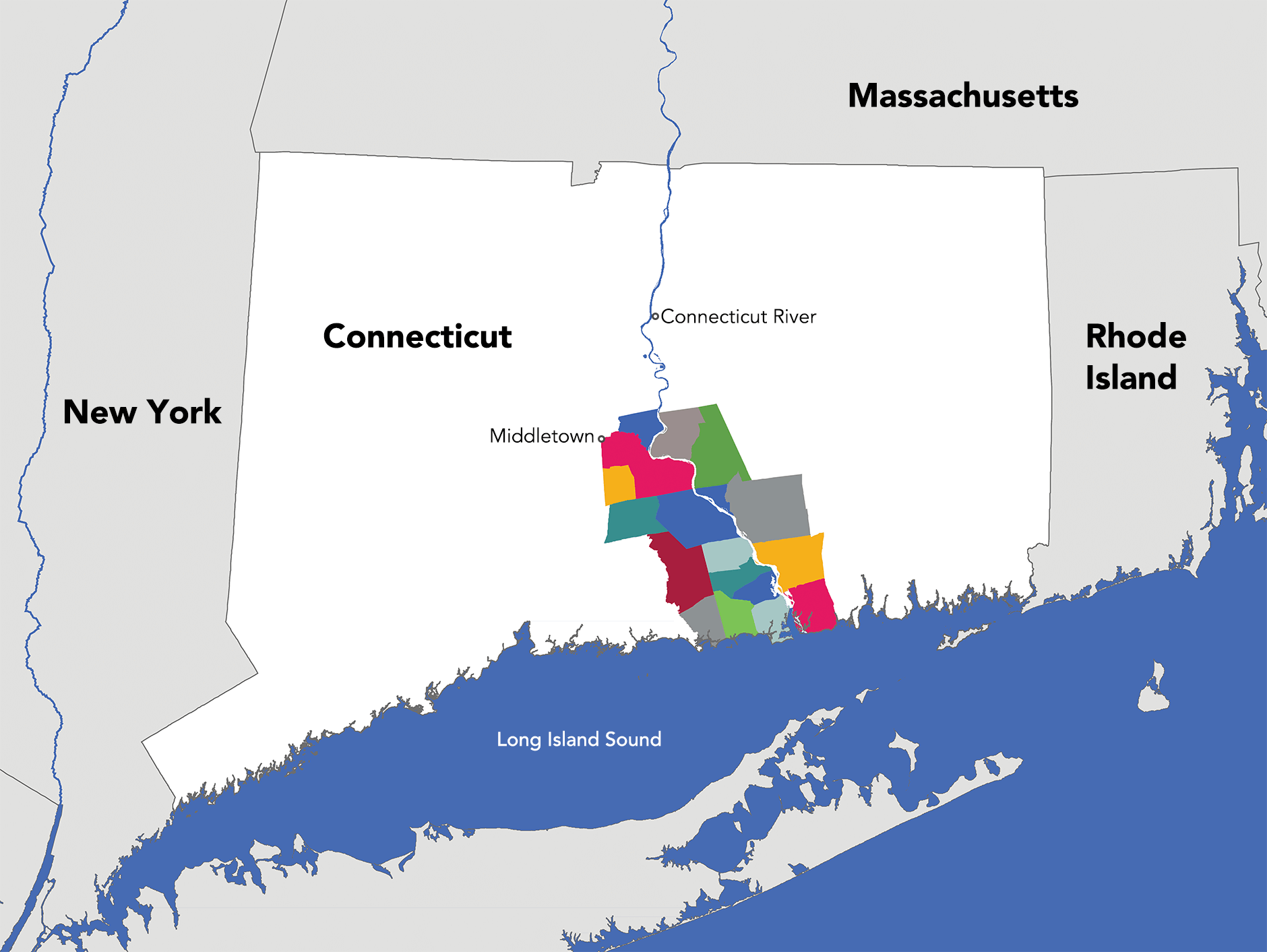 Connecticut River Valley Region Map